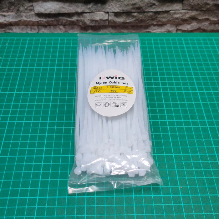 

ORGANIZER-DOCUMENT- KABEL TIES HIGH QUALITY 20CM X 3.6MM PUTIH @100PCS -DOCUMENT-ORGANIZER.