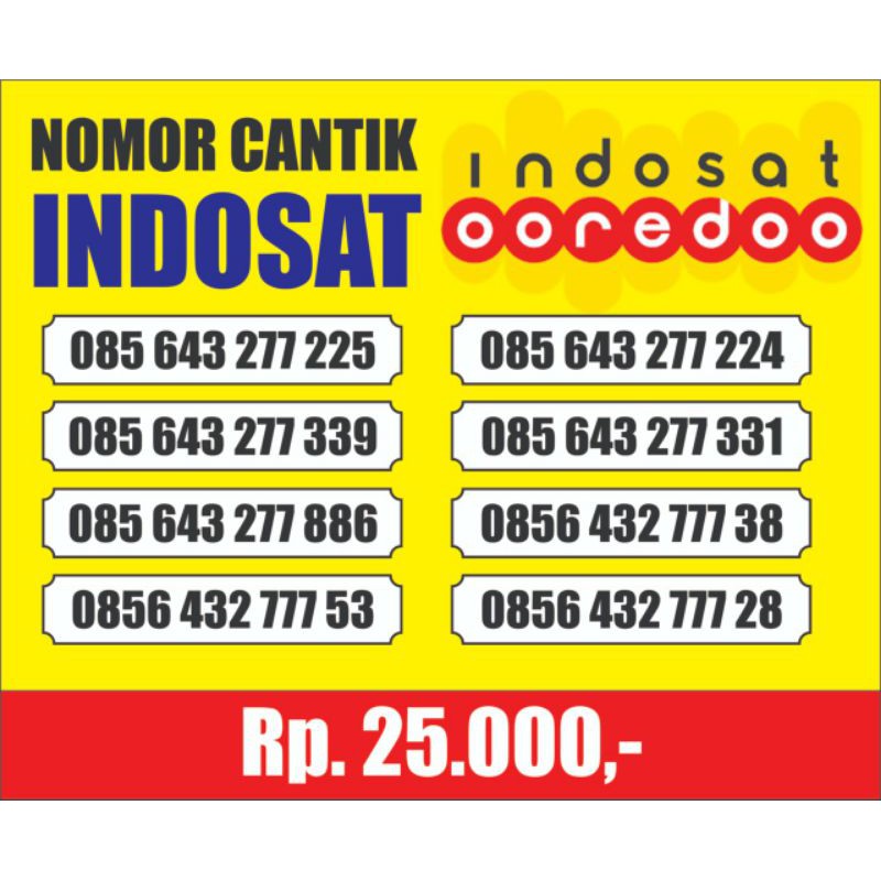 Nomor Cantik Indosat Ooredoo Murah Meriah