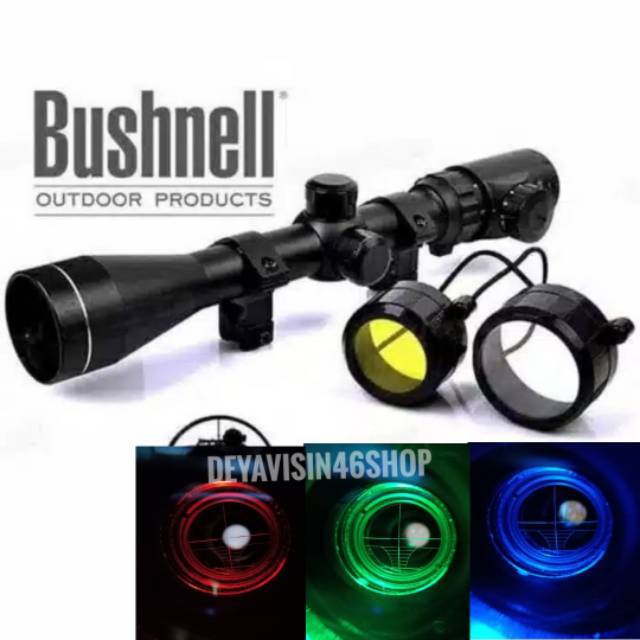 Teleskop Telescope Senapan Bushnell 3-9x40Eg | Shopee ...