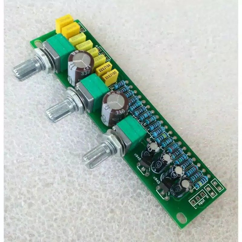Modul Stereo Tone control 2 Transistor (tanpa midel)