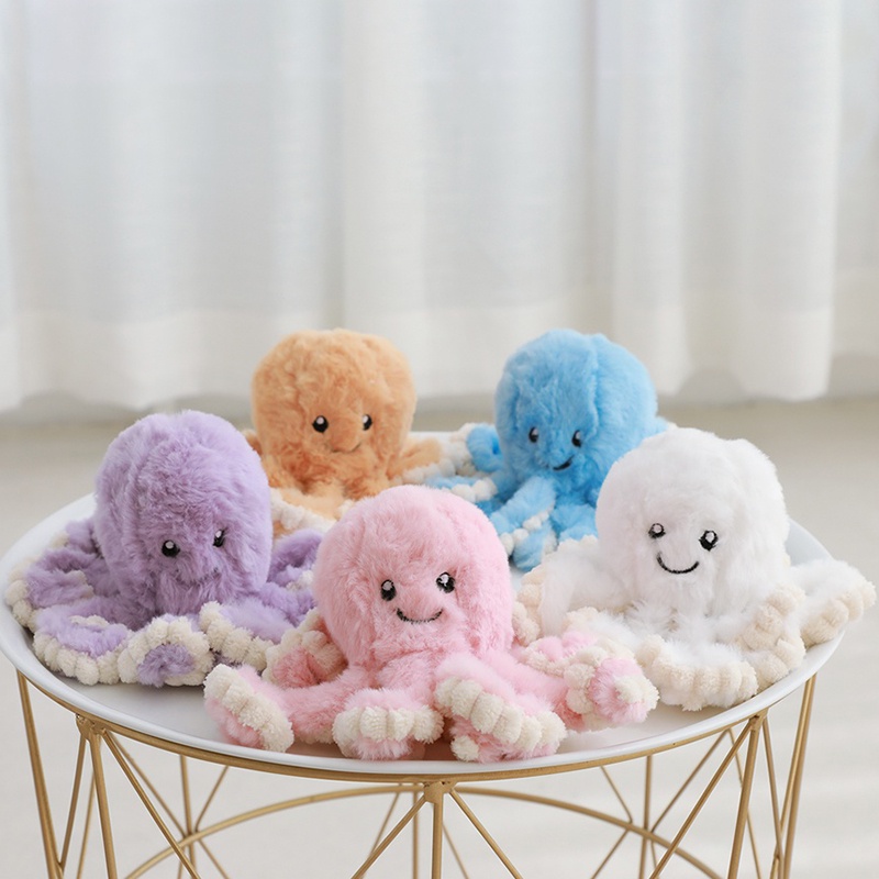 2022 1pc Boneka Gurita Bahan Plush Untuk Hadiah Natal / Ulang Tahun Anak