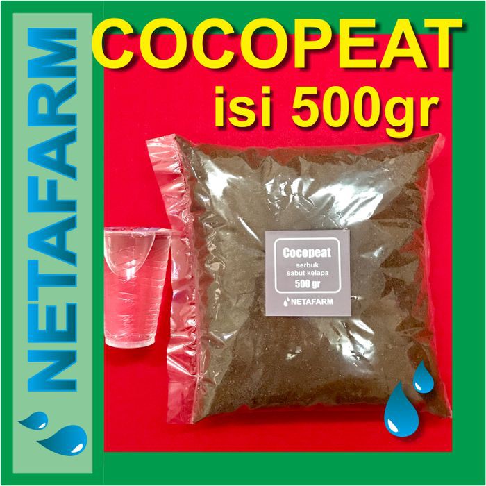 

COCOPEAT Serbuk Halus Serat Sabut Kelapa isi 500gr.