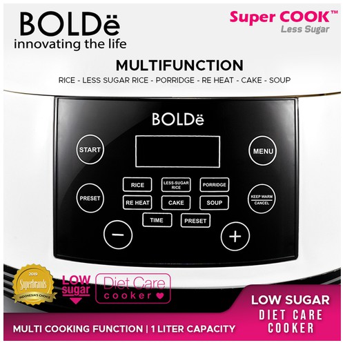 Super COOK Less Sugar Original BOLDe ( Rice cooker )