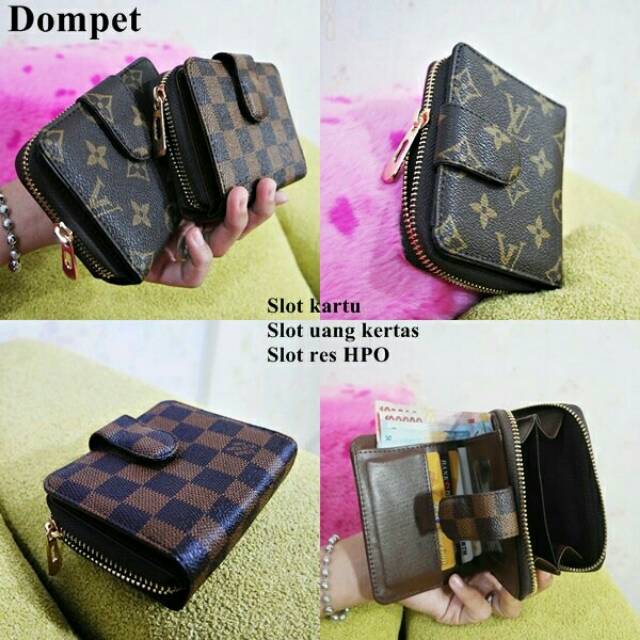 DOMPET Res 1 x3009 Slot kartu slot uang kertas slot hp dan slot koin