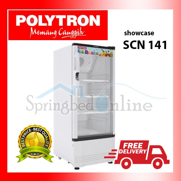 SHOWCASE POLYTRON SCN-141 HARGA PABRIK