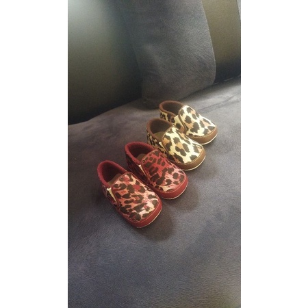 NEW BABY SHOES SLIP ON LEOPARD 0-12BULAN