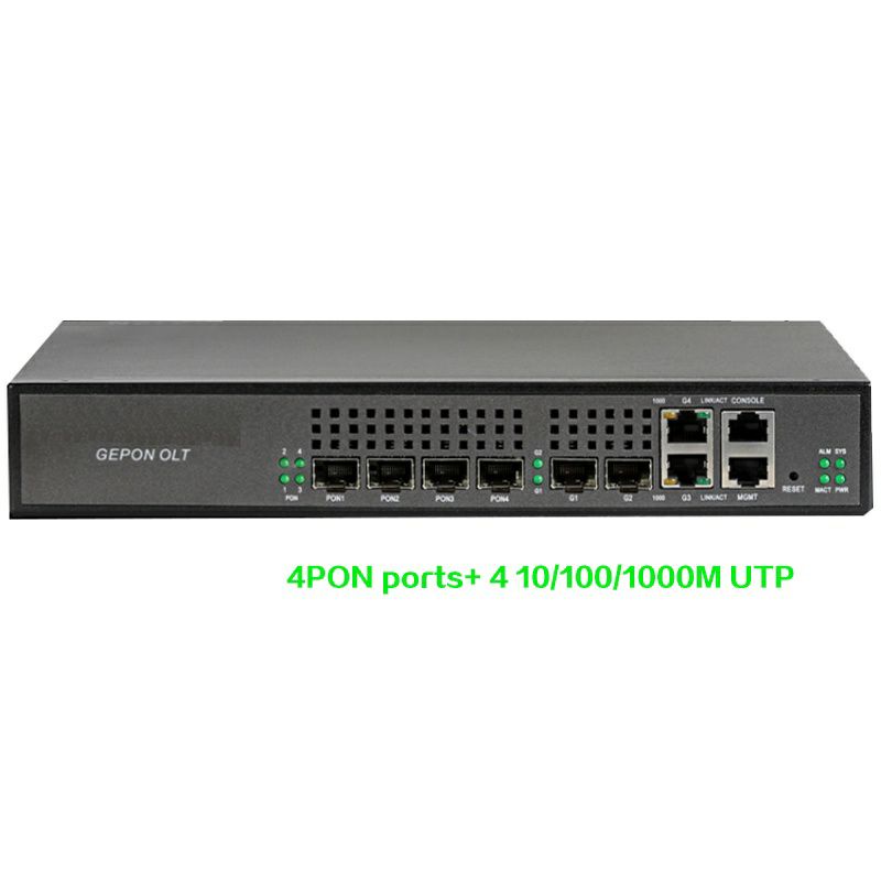 EPON OLT Kabel Fiber Optik Mini 1.25g 4pon Port Ftth Kualitas Tinggi