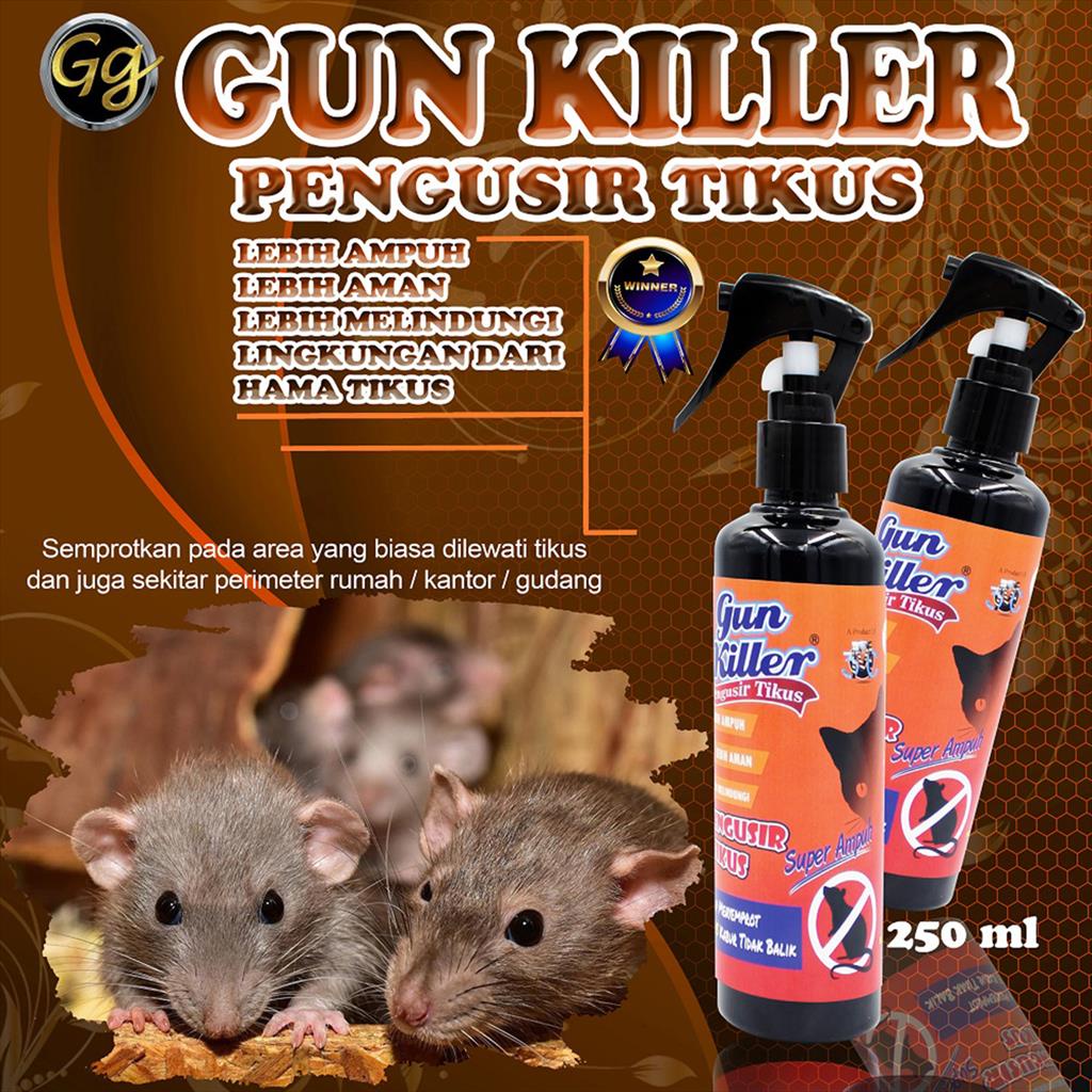 GUN KILLER PENGUSIR TIKUS 250 ML PESTISIDA