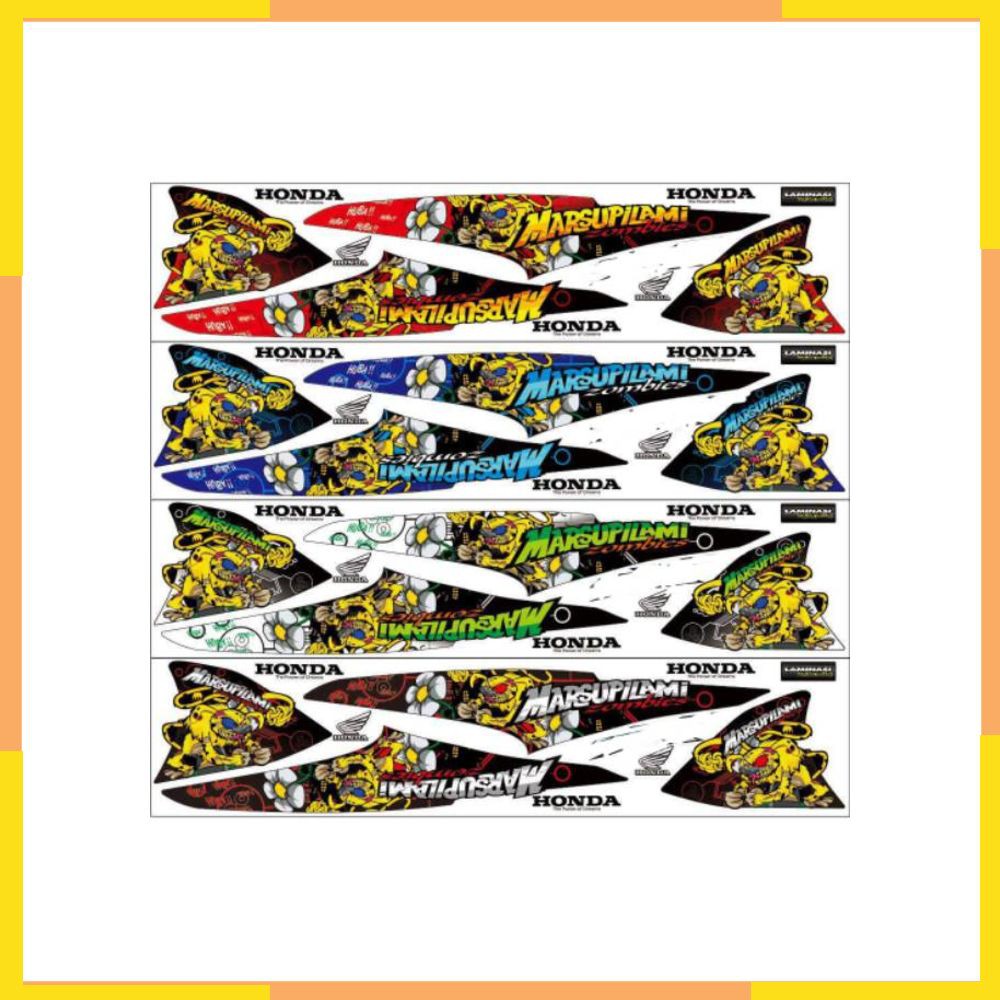 Striping Motor Supra Fit New Fit X Fit S  Stiker   decal motor full body