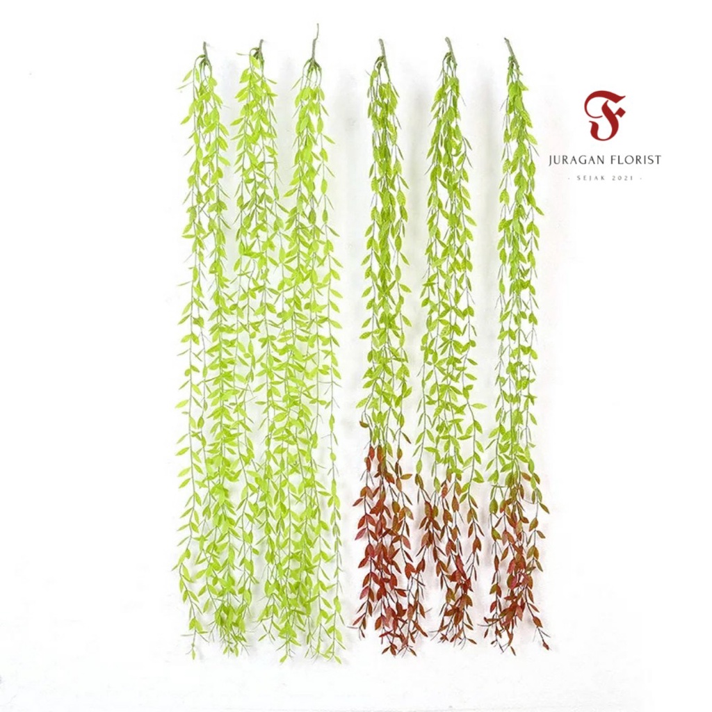 [afbk]DAUN GJL JUNTAI LEE KWAN YEW BUNGA PLASTIK PALSU MURAH ARTIFICIAL DEKORASI HIAS