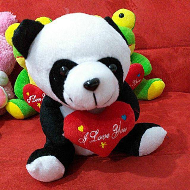 Boneka panda SNI love size:'S animal