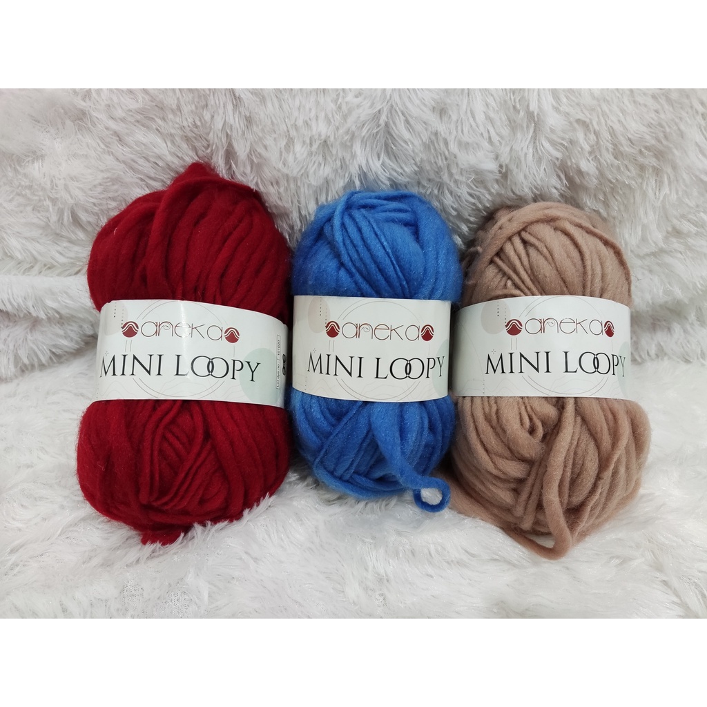 Sale Benang Rajut Aneka Benang Mini Loopy Yarn