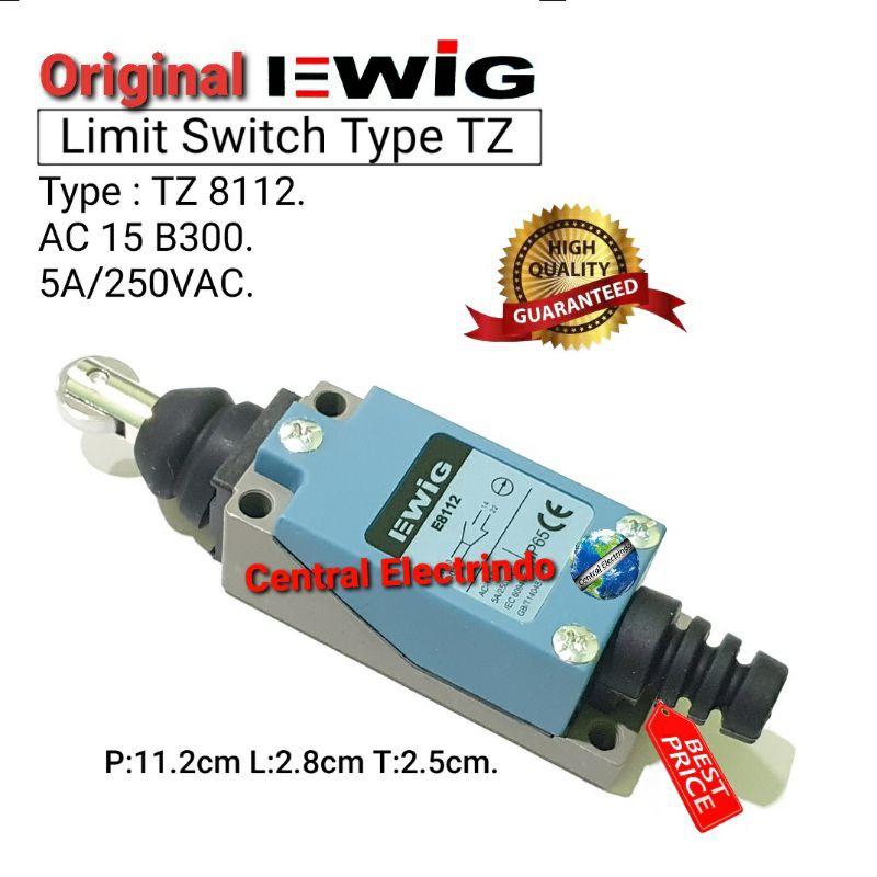 Limit Switch EWIG TZ 8112 5A/250VAC.