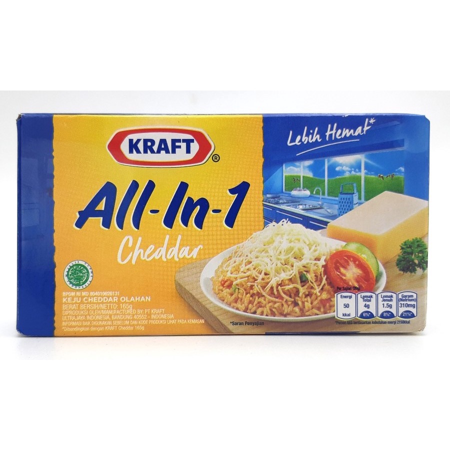 

KRAFT CHEDDAR ALL IN 1 165GR