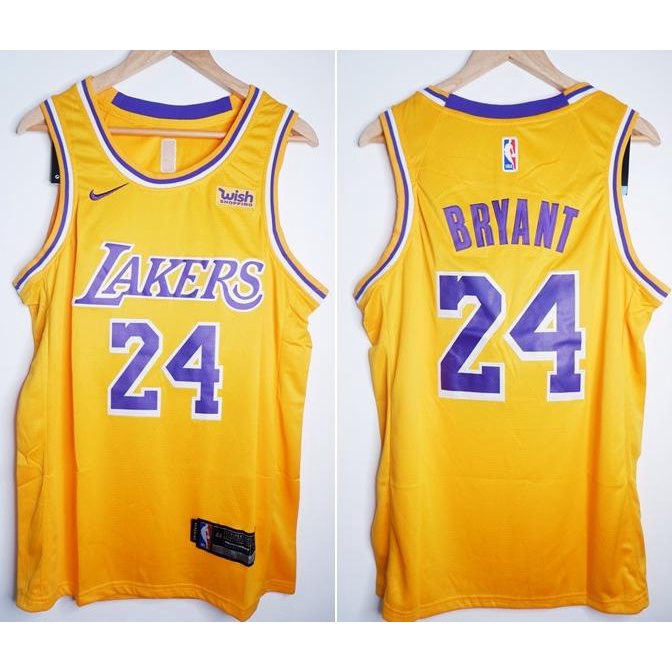 ORIGINAL JERSEY BASKET NBA LAKERS #24 KOBE BRYANT KUNING 20/21