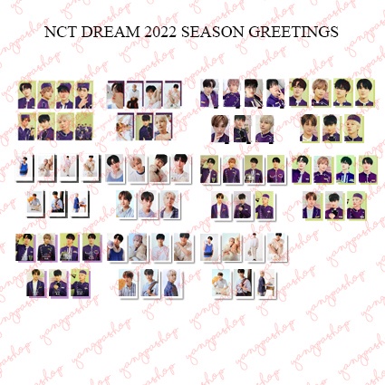 [READY/ SET] DREAM 2022 SEASON GREETINGS NDRE PHOTOCARD FAN MADE UNOFFICIAL SG 22 YANGPASHOP JENO JA