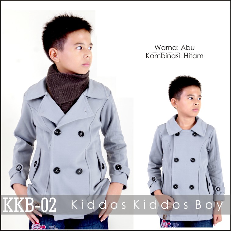 Jaket Anak Laki / Pria Korea Muslimah Hoodie Blazer Ribbon Terbaru Terlaris Korean KKB-02