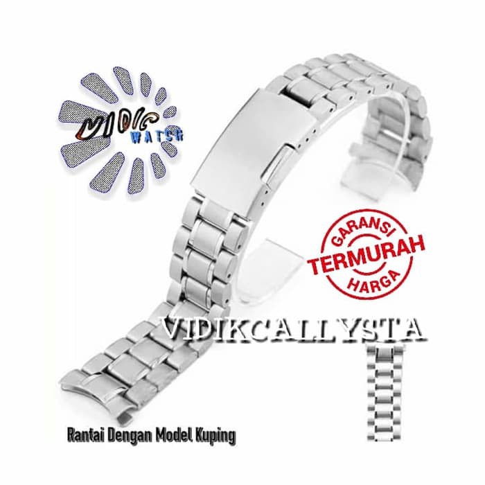 STRAP WATCH / TALI JAM RANTAI STAINLESS 18 20 22 24 26 MM LUG KUPING