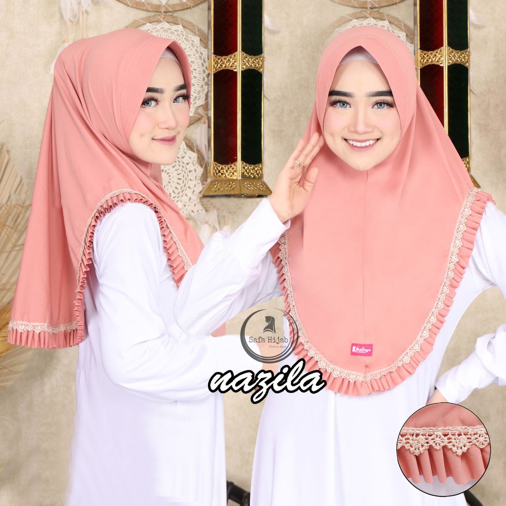 Jilbab Instan Jersey Premium Hijab Bergo Model Nazila Kerudung Termurah Safa Hijab