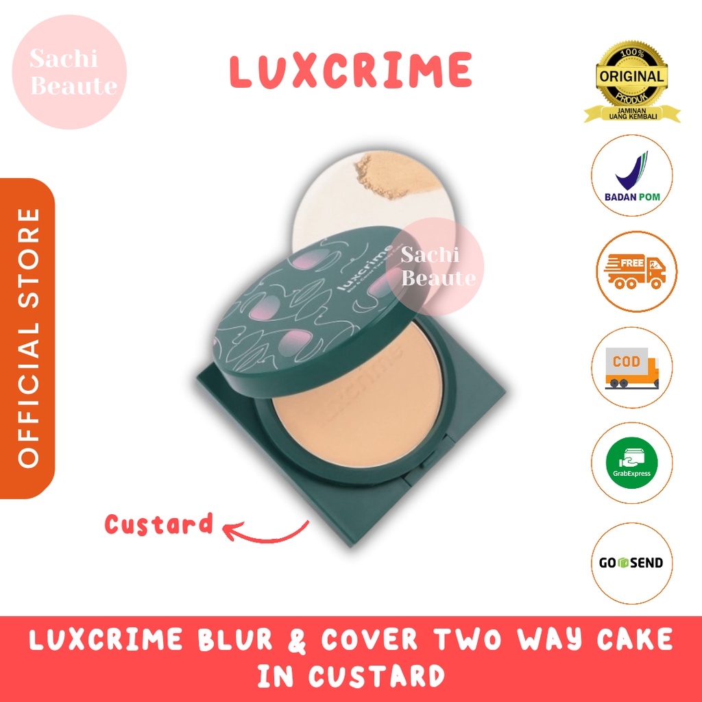 Luxcrime Blur &amp; Cover Two Way Cake in Custard