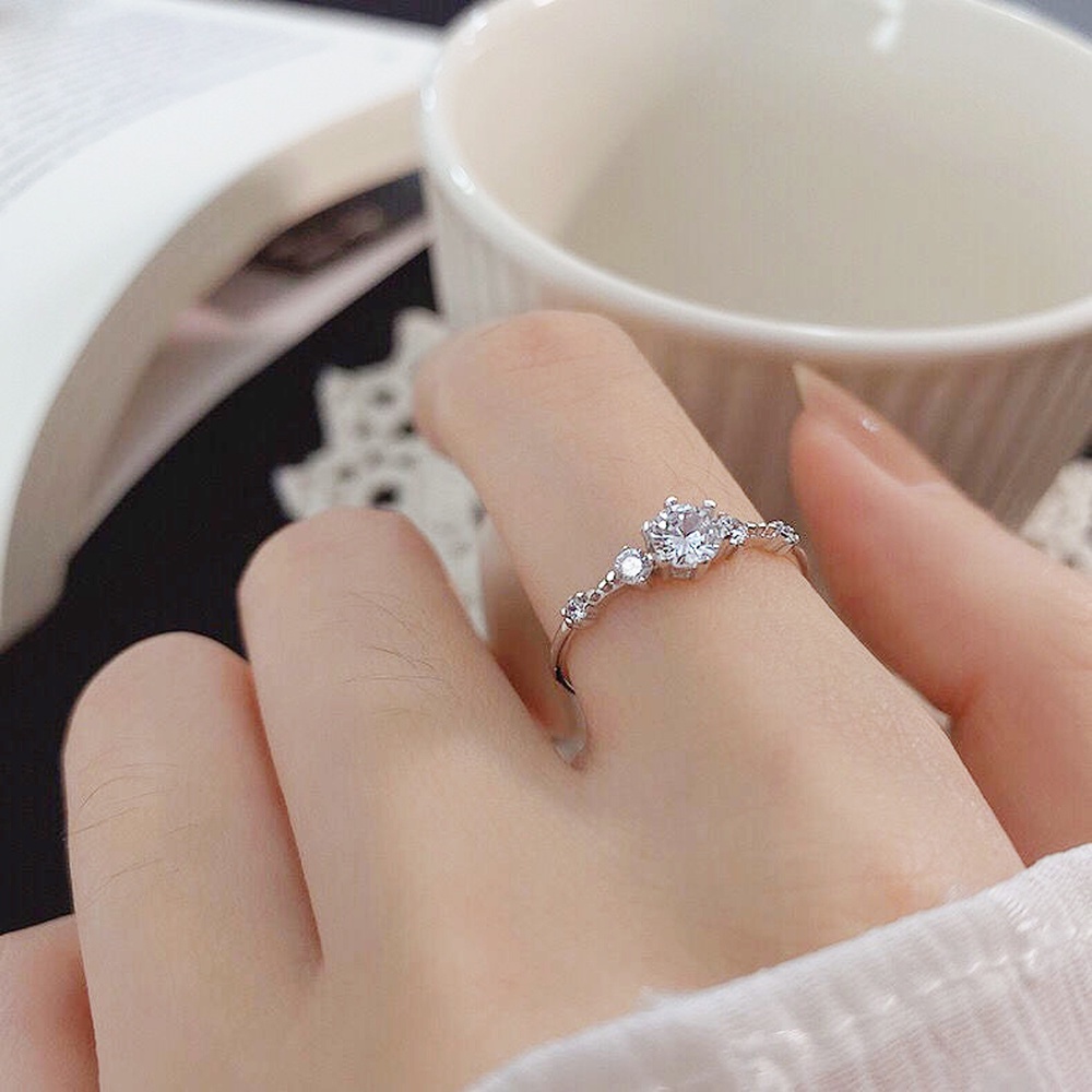 Cincin Klasik Model Terbuka Adjustable Gaya Korea Untuk Wanita