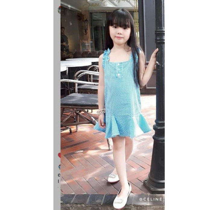 Dress anak dress cansee dress kotak kotak