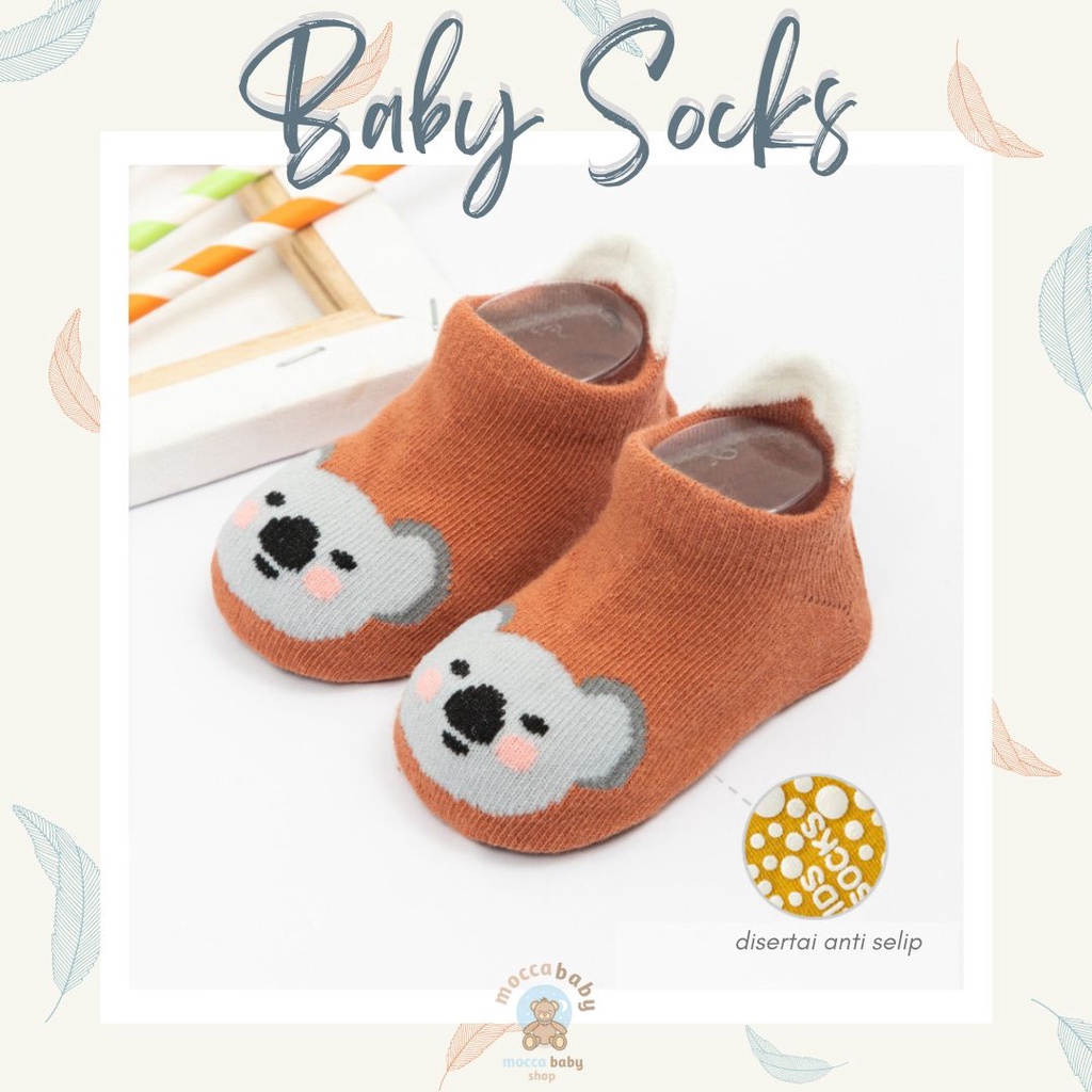 MBSS - Kaos Kaki Bayi Anak Laki Laki Perempuan Import Berkualitas newborn - 12 Bulan / ELLIFORE