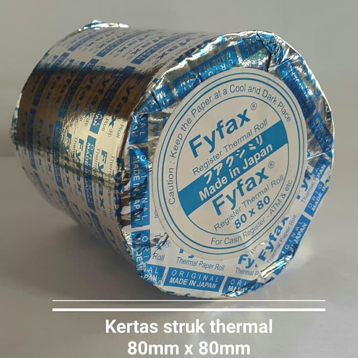 

kertas struk kasir thermal - kertas thermal - thermal register roll 80mm x 80mm