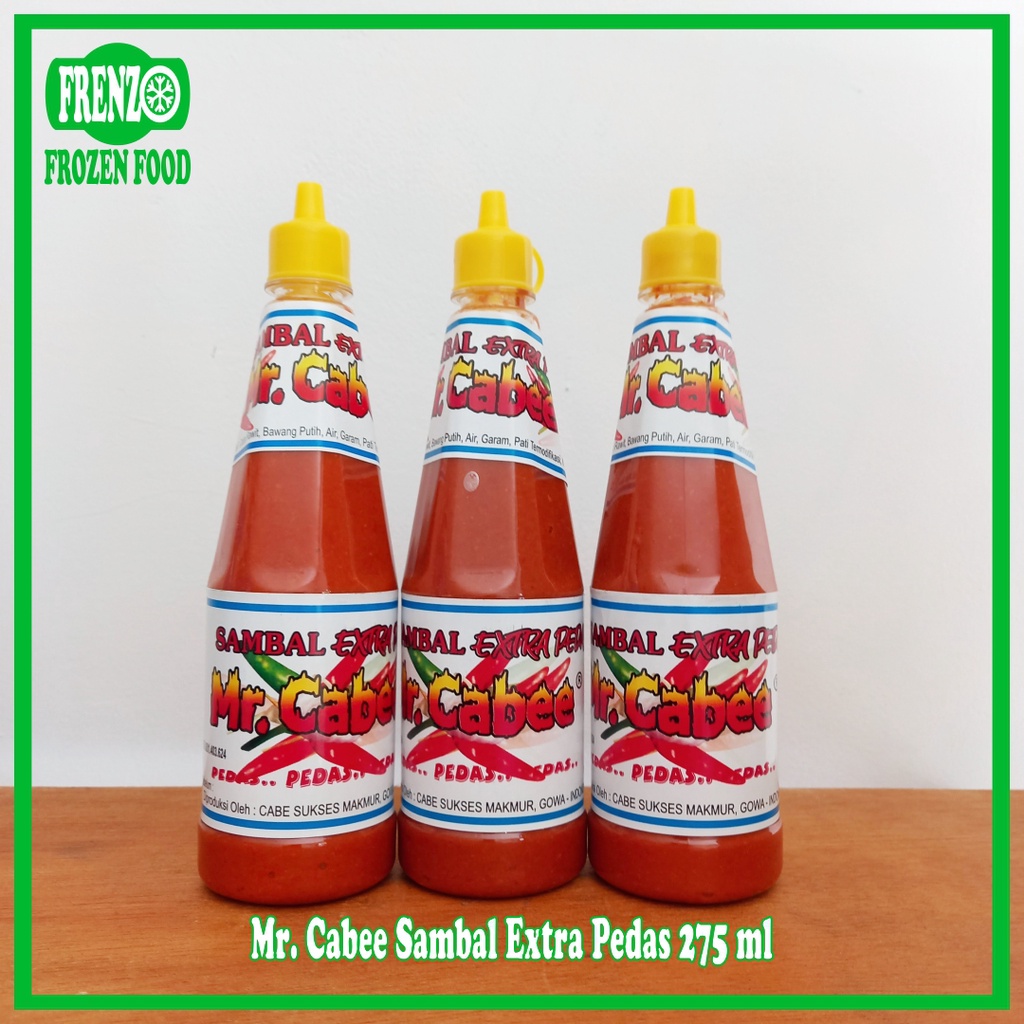 

Mr Cabee Sambal Extra Pedas 275Ml