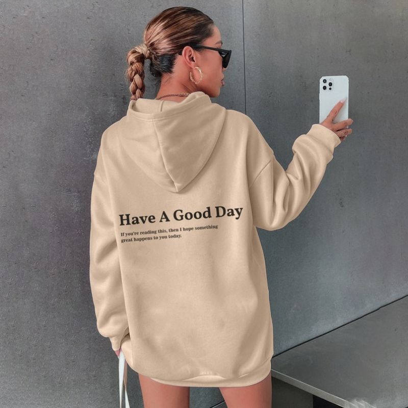 S - XXXXXL(6XL) Zip Hoodie HAVE A GOOD DAY OVERSIZE / Jaket Resleting NOT IN THE MOOD BIGSIZE Jumbo OVERSIZE Loose Long Sleeve Pria wanita 5XL 4XL 3XL 2XL XL L M