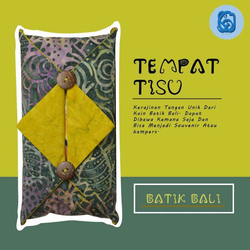 

Kado Tempat Tissue Travel Kain Batik Bali cantik souvenir hampers