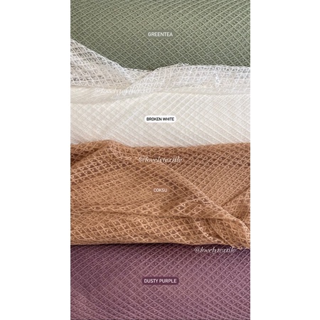 Kain Kebaya Brokat Kain Brokat Meteran Kain Brokat Motif Salur Tulle Mesh Dot Tile Dot Motif
