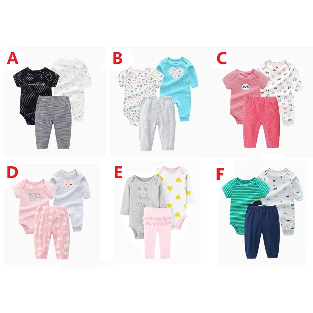 6bulan-24bulan JUMPER/ROMPER CARTER'S SET 3IN1 SKU0111