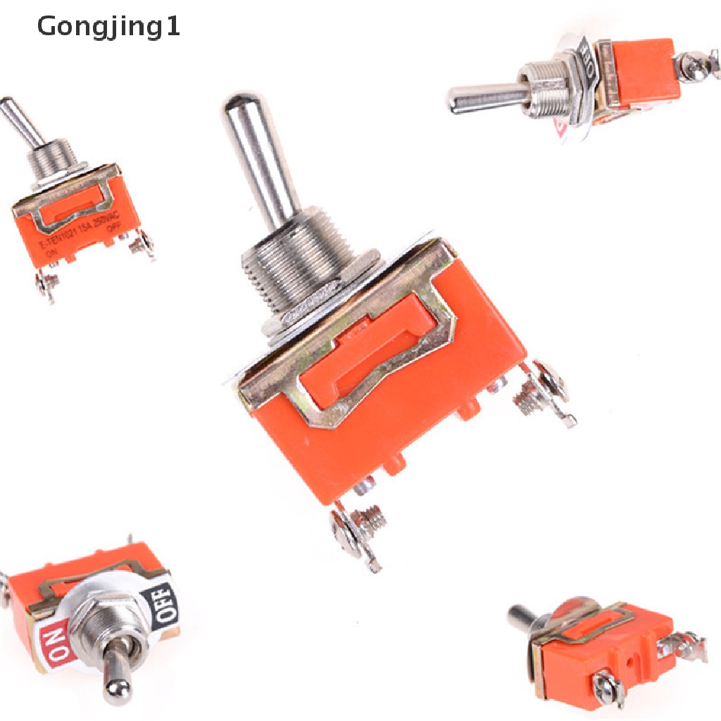 Gongjing1 Saklar Toggle Switch On Off 2 Terminal 15a 250v