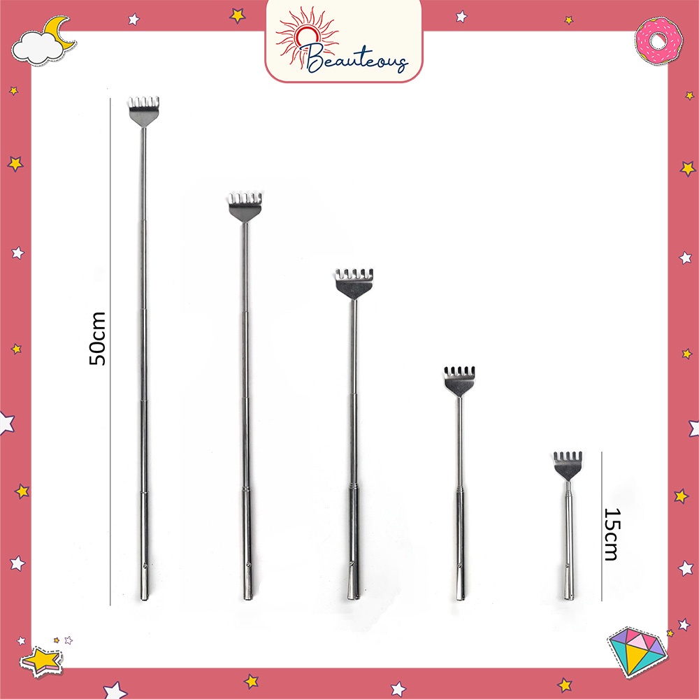 Alat Garuk Punggung Penggaruk Badan Teleskopic Extendable Back Scratcher Stainless