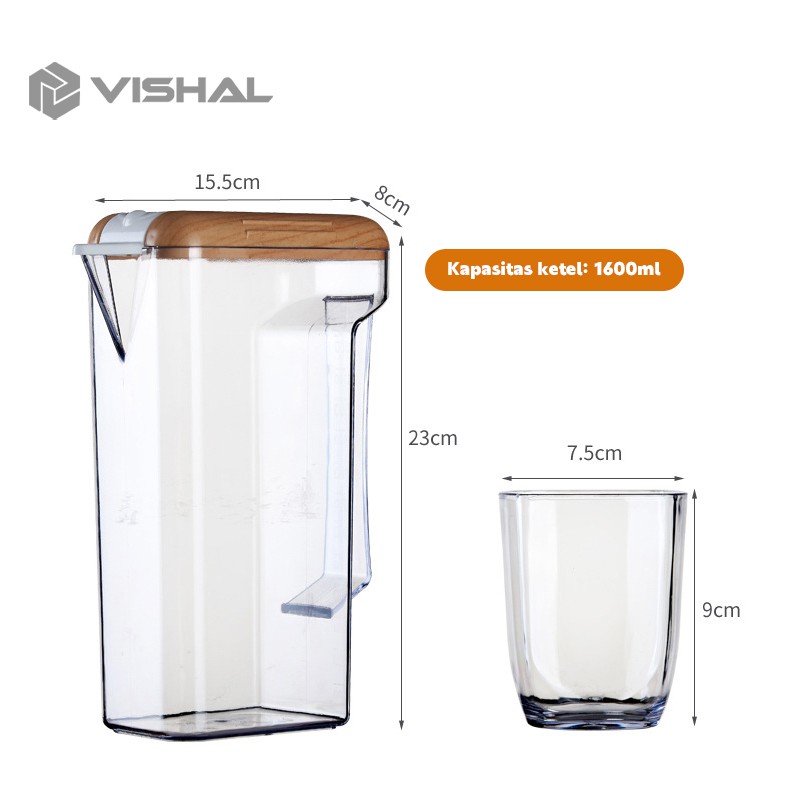 VISHAL TEKO GELAS 5IN1 Teko Air/Pitcher Infused Yeppo Pitcher Anabelle Water Water Jug Infuse