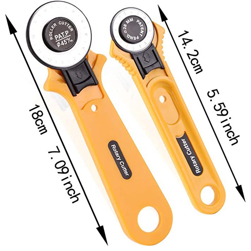 

Rotary Cutter 28mm 45mm / Roller Blade Alat Potong Bahan Gunting Kain Pemotong Kertas