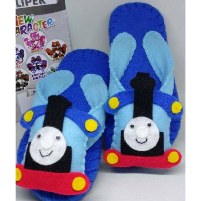 Sandal Karakter Boneka THOMAS size Kecil hingga Dewasa