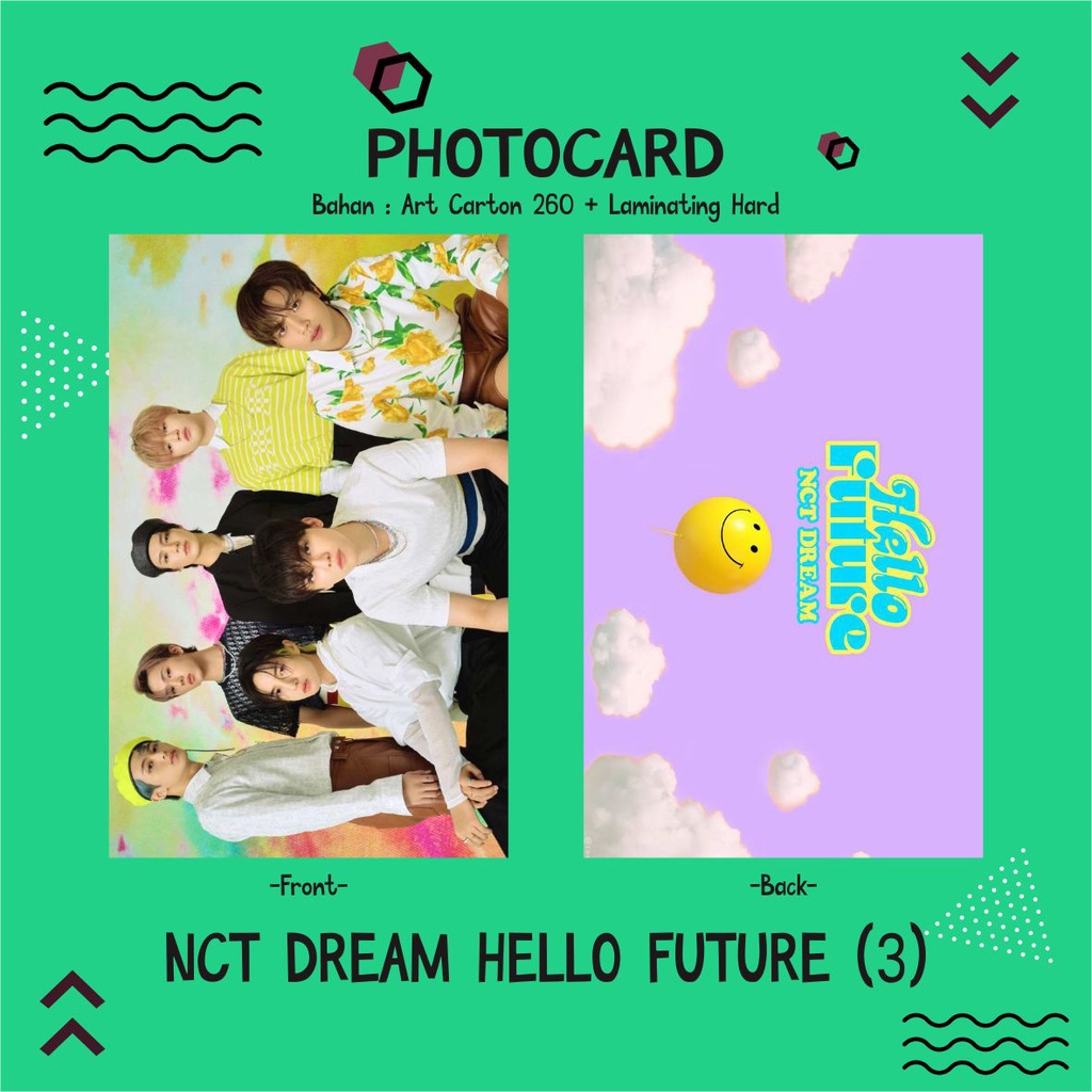 PHOTOCARD NCT DREAM 2 SISI BAHAN AC 260 + LAMINATING