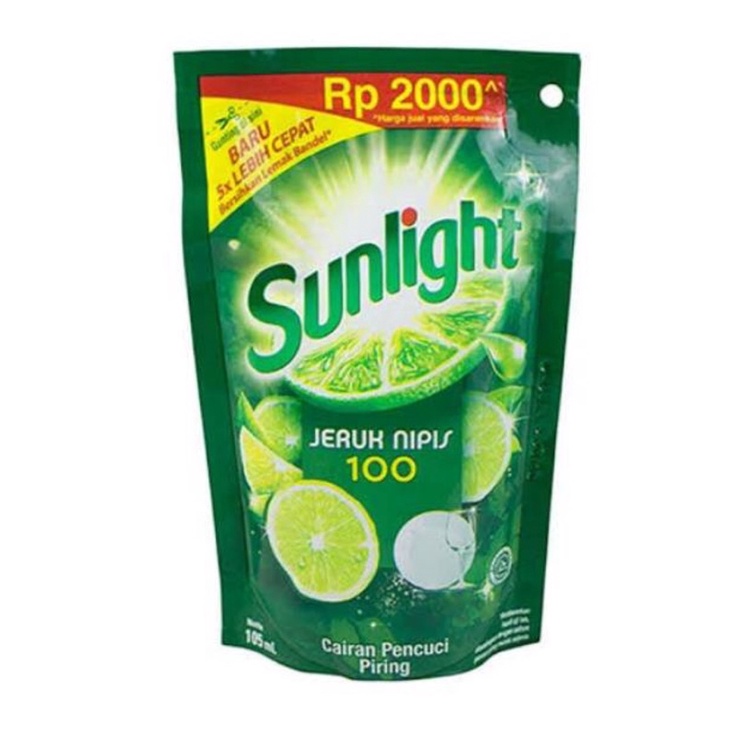 Sunlight Lime Pencuci Piring Ekonomis Kemasan 2000