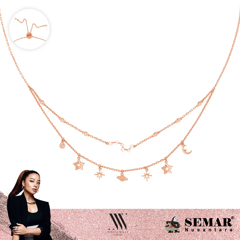 Nikita Willy Gold Kalung Emas Positano Esterna 17K Semar Nusantara