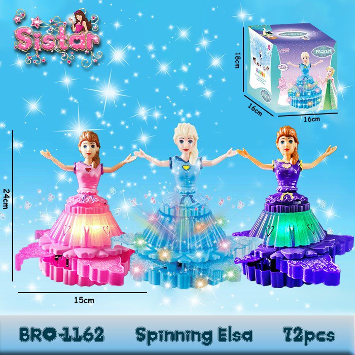 PROMO BRO1162 OTB092 Boneka Putri Princess Frozen Dance Dancing Mainan Anak Perempuan SISTAR