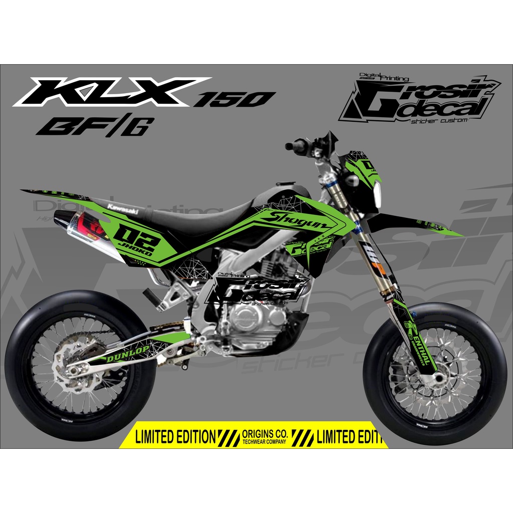 Sticker Stiker KLX BF 150 / KLX 150 BF Full body Stiker KLX BF/G Dekal KLX BF 150
