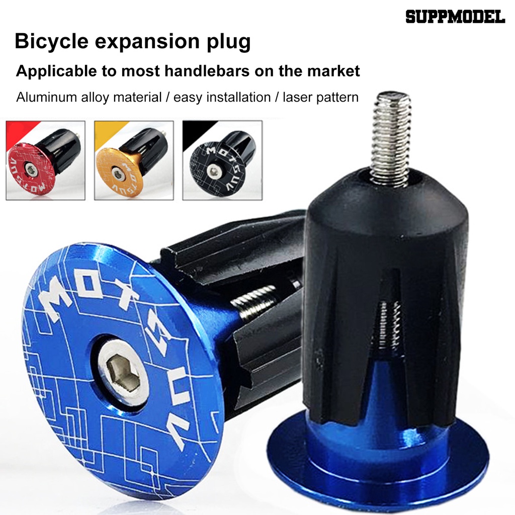 2pcs Tutup Ujung Stang Sepeda Gunung MTB Bahan Aluminum Alloy