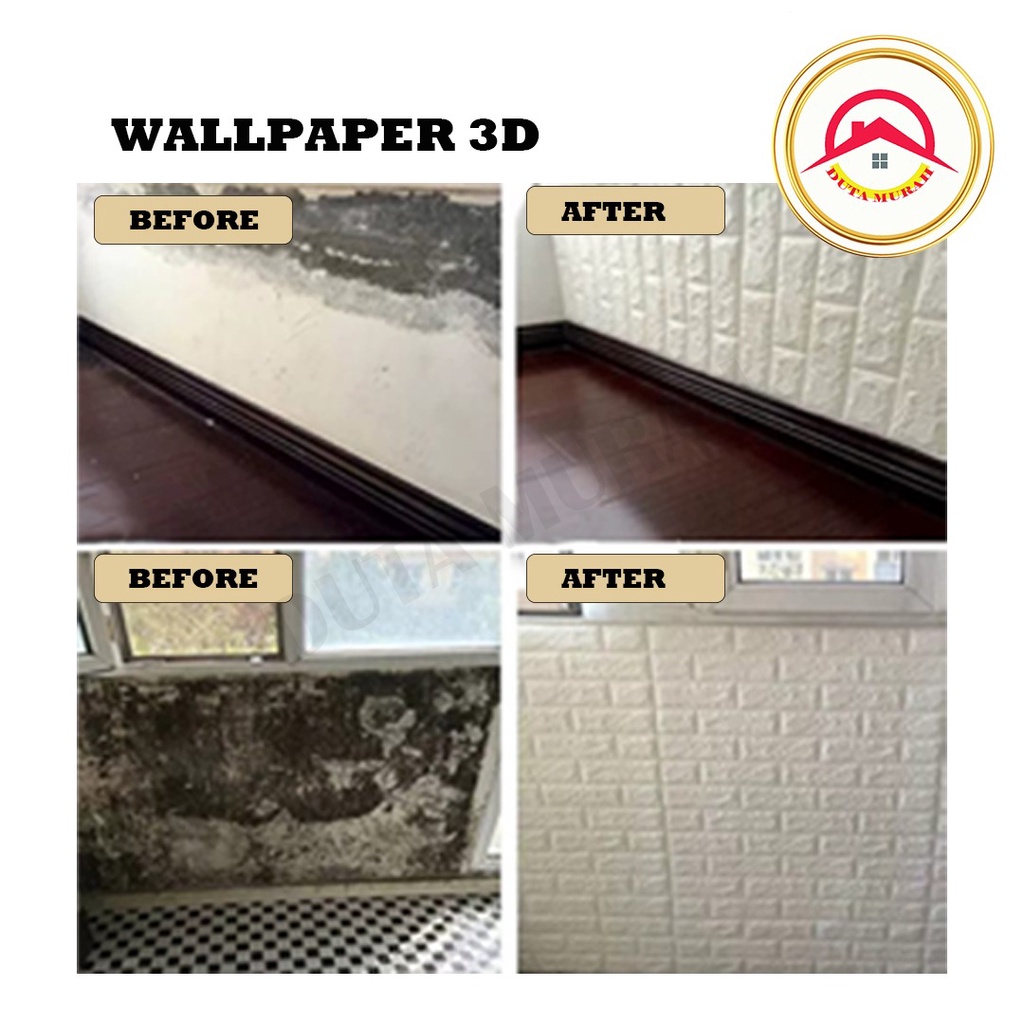 Wallpaper Dinding 3D FOAM Wallfoam 70x77 cm..READY STOCK Kwalitas Terbaik