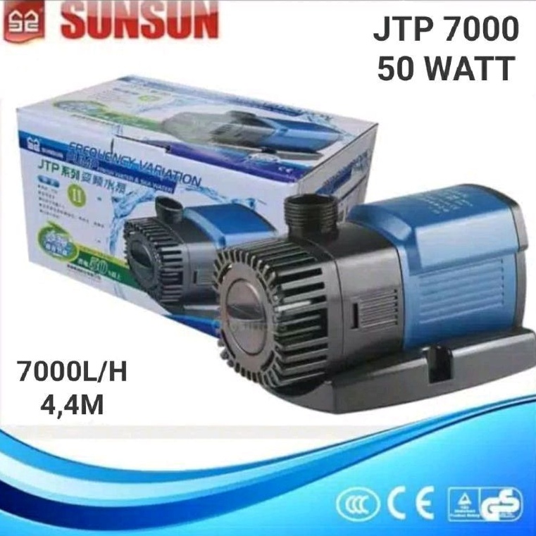 POMPA KOLAM ORIGINAL SUNSUN JTP 7000 LOW WATT  50 WATT