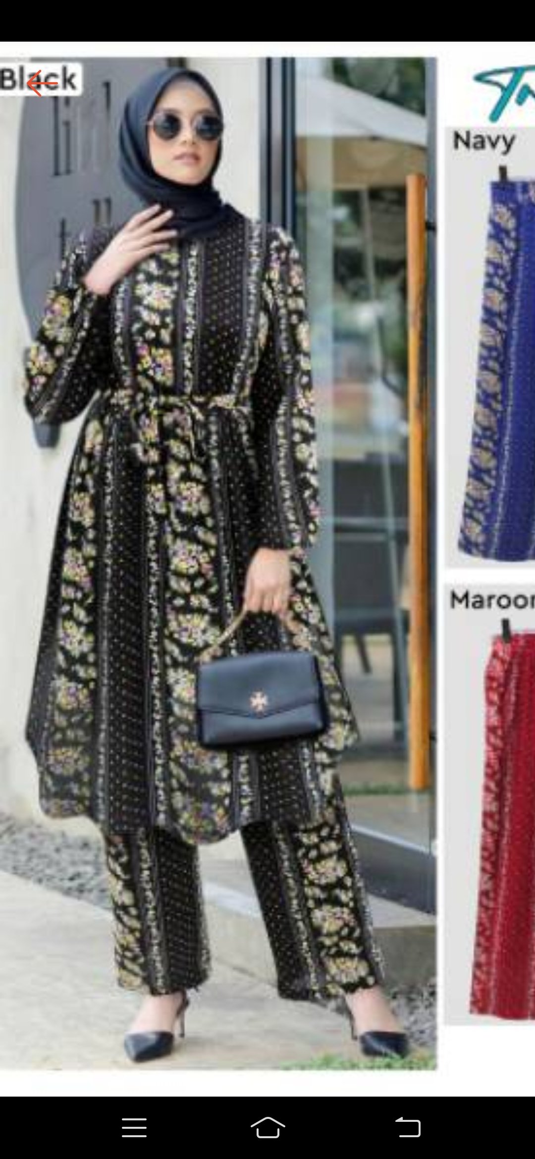 553299 Stellan Celana Motif Febby  Bhn Rayon