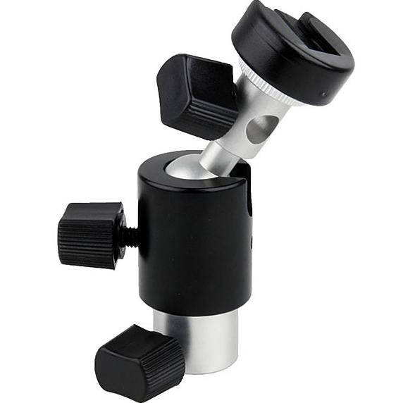 BINYEAE Hot Shoe Ball Head Lampu Flash Kamera for Studio Tripod Light Stand Type D - QM3623 - Black