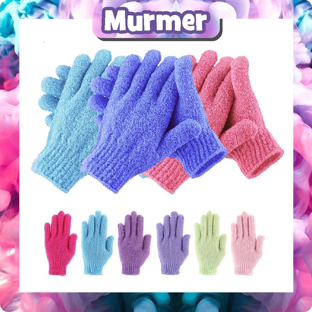 MurmerOfficial Sarung Tangan Mandi Scrubber Exfoliating Tubuh Pijat Termurah R742