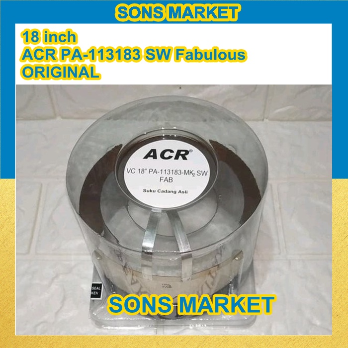 Spul spool speaker ACR 18inch 18" PA-113183 SW Fabulous ORIGINAL